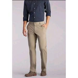 New Lee Men's Extreme Comfort Performance Stretch Straight Fit Khaki‎ Size 28x32